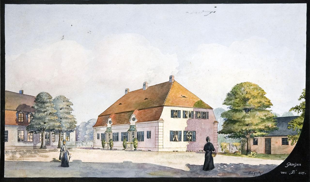 Entwurf für ein Damenhaus im Kloster Ribnitz 1909 © DB Entwurf für ein Damenhaus im Kloster Ribnitz 1909