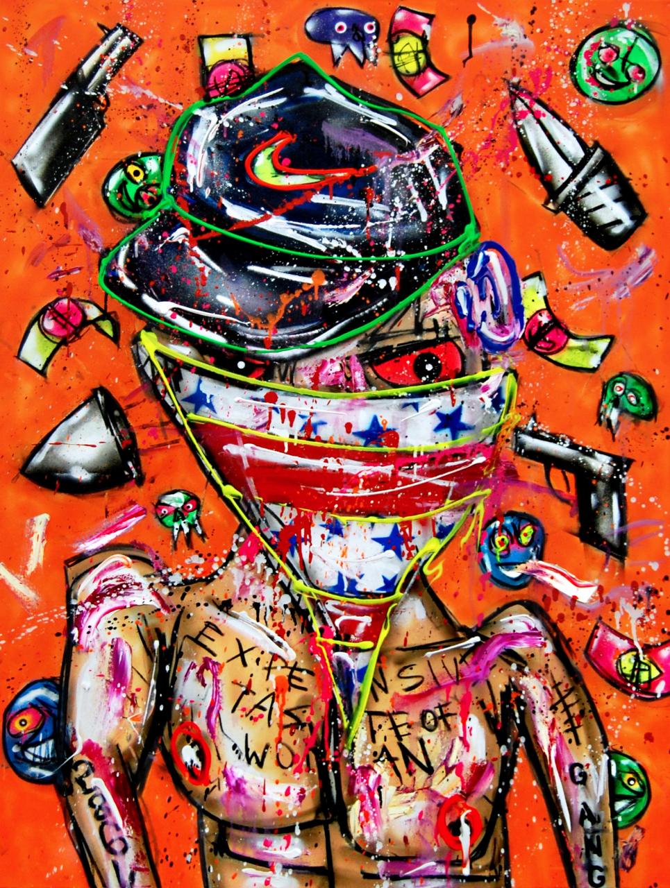 galerie_marc-jung-beverly-kill-billy-2018-mixed-media-on-canvas-120x90cm © M. Jung galerie_marc-jung-beverly-kill-billy-2018-mixed-media-on-canvas-120x90cm
